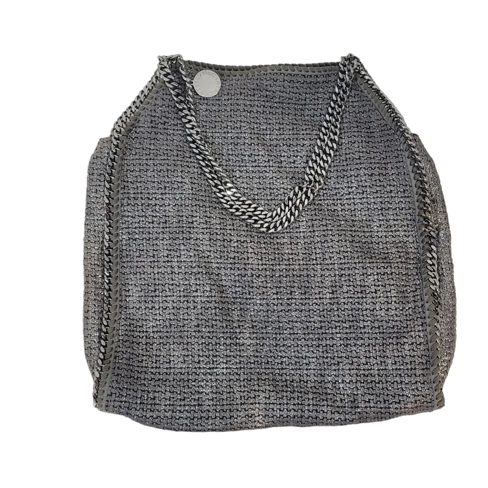 Rare Stella McCartney Silver Falabella Large Tote Bag EUC